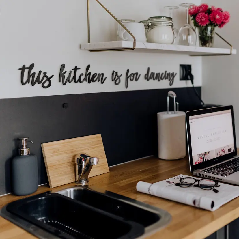 Letras acrílicas Esta cocina es para bailar