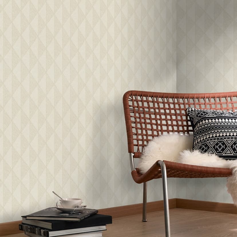 Guido Maria Kretschmer papel pintado gráfico Moda Susurro Tejido para pared 5 beige
