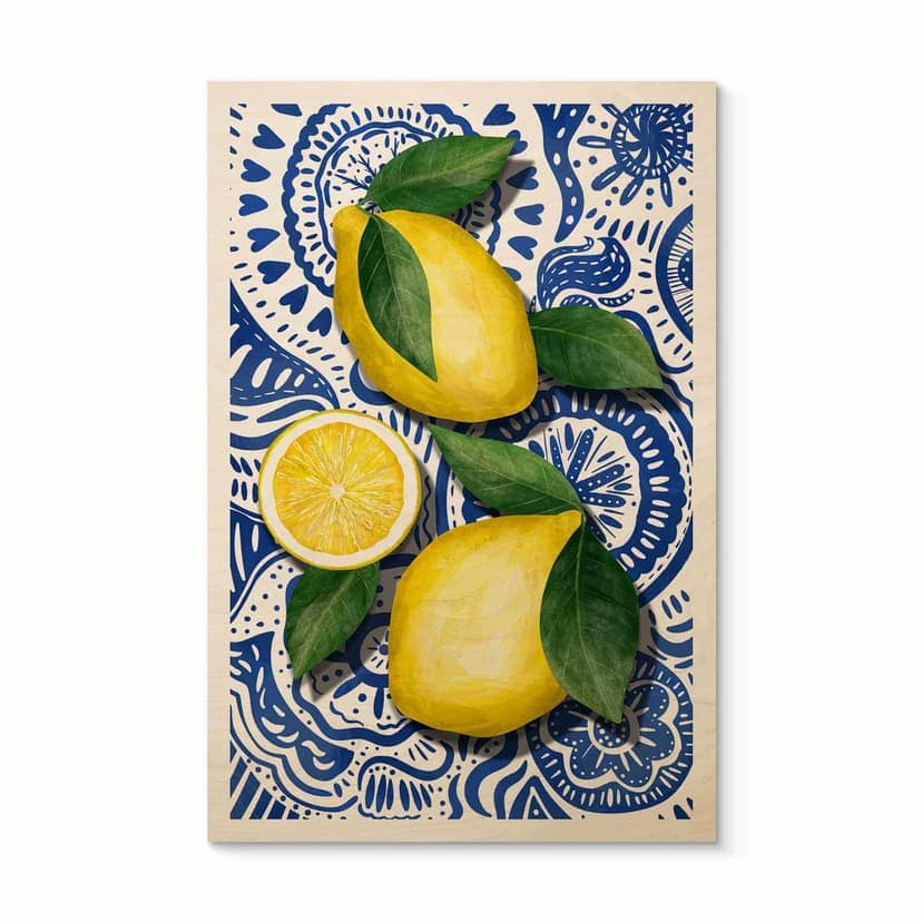 Cuadro de madera Limones sicilianos - EMELIEmaria