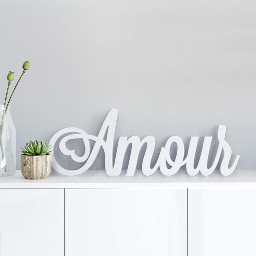 Letras decorativas 3D Amour