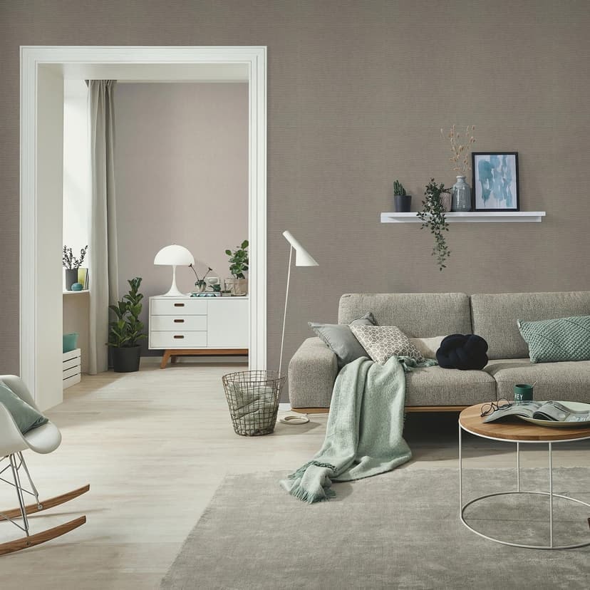 Papel pintado no tejido, Papel pintado unitario Aurora gris oscuro