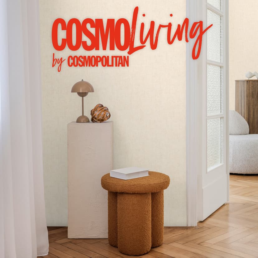 Papel pintado COSMOPOLITAN beige crema - Papel pintado no tejido liso claro moderno para el salón