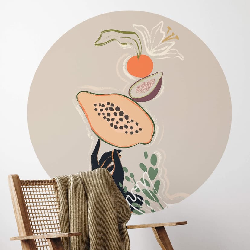 Vinilo decorativo Arty Guayaba - Papaya Balance - Redondo