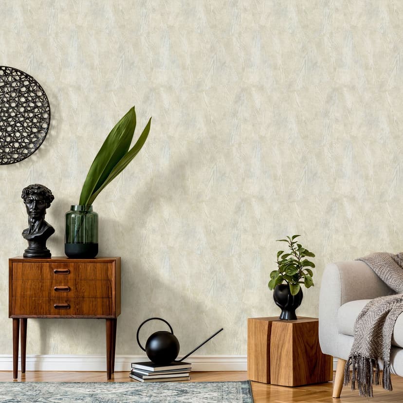 Papel pintado madera Opus beige