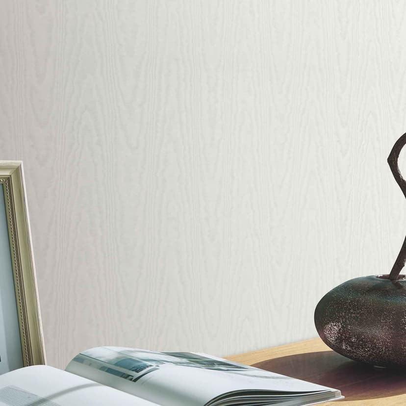 Papel pintado efecto luz, papel pintado no tejido Erismann Versailles crema, plata