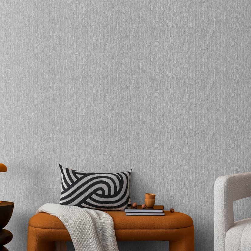 Guido Maria Kretschmer papel pintado unitario Echo & Soft Loom Fashion para pared 5 plata