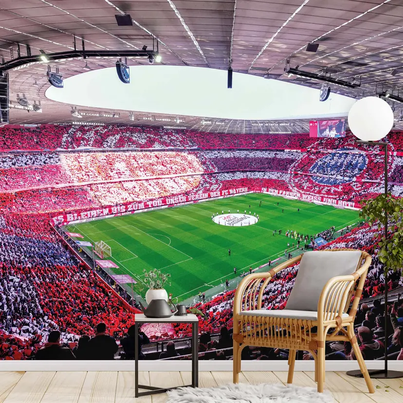 Fotomural del estadio del FC Bayern coreo de día
