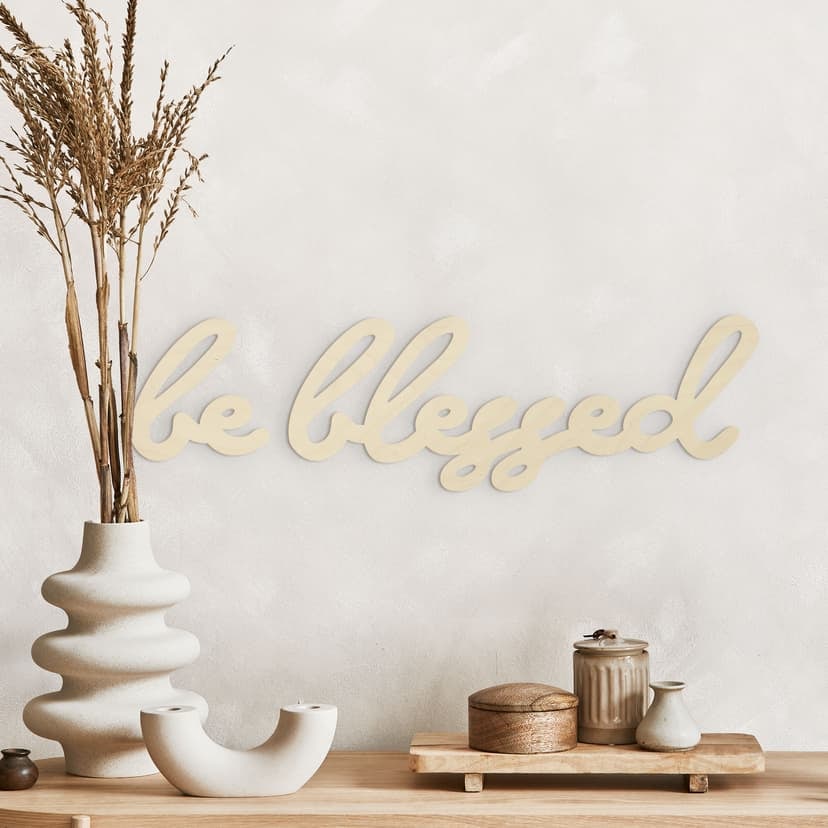 Letras de madera - Be blessed - Poplar