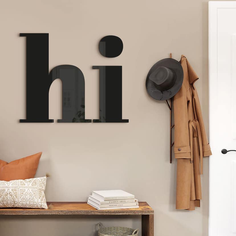 Decoración acrílica Letras 3D Hola