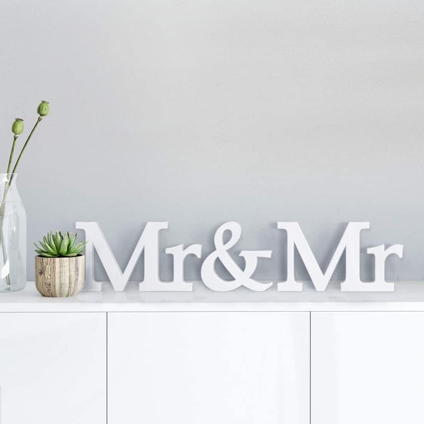 Letras decorativas 3D Mr & Mr serif
