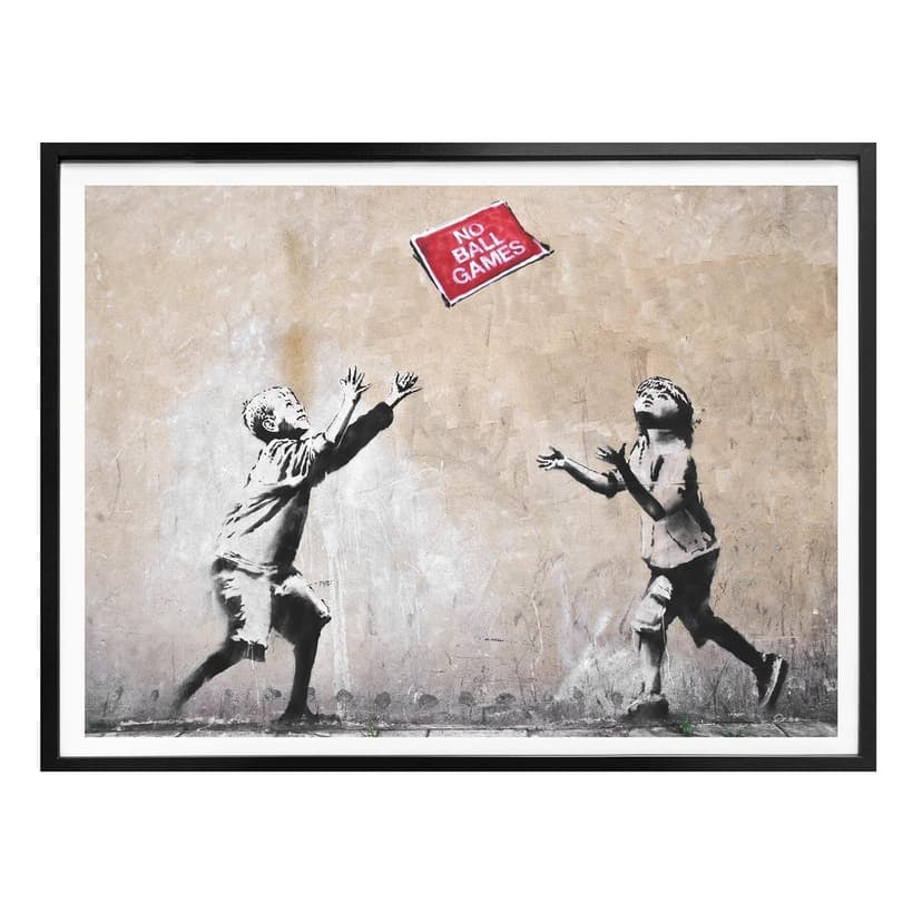 Póster Banksy - No Ball Games