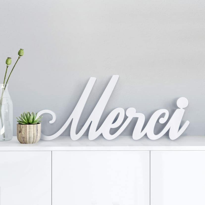 Letras decorativas 3D Merci