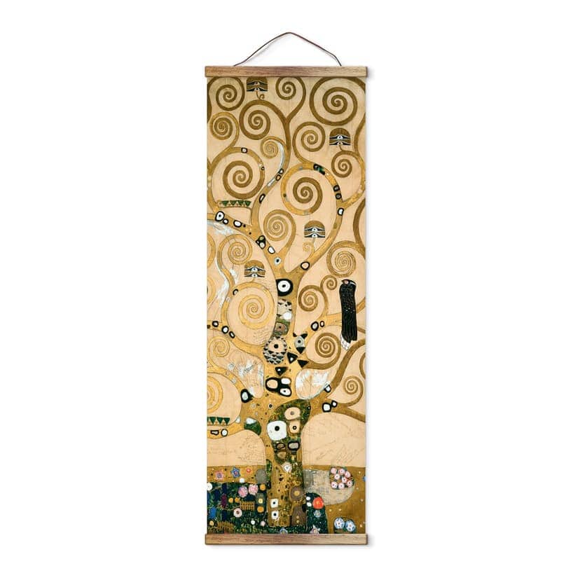 Lienzo, banner, Póster de tela Klimt - Árbol de la vida - Panorama