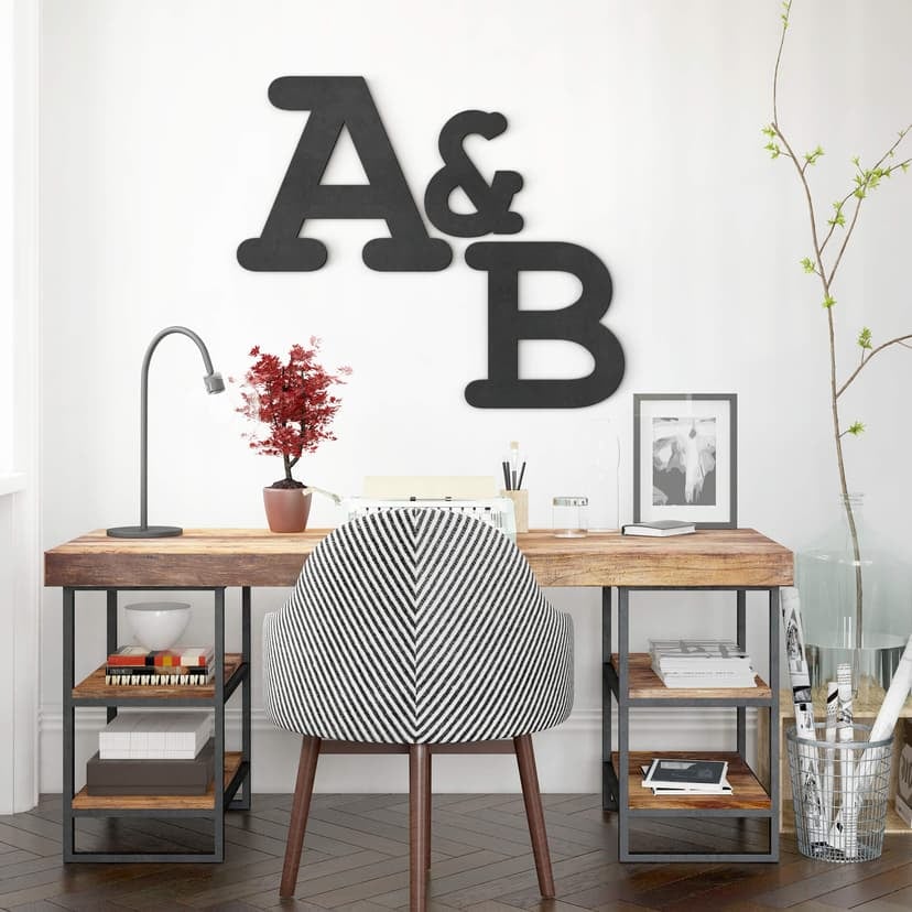 Letras de madera MDF - letras simples - Courier