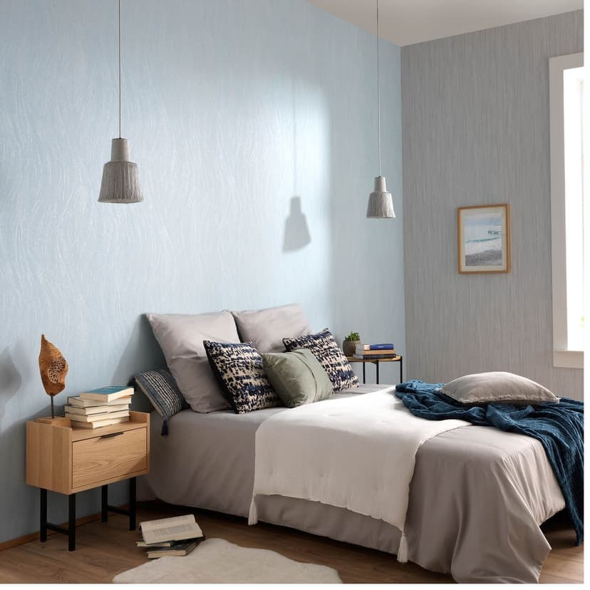 Papel pintado no tejido Erismann Evolution turquesa
