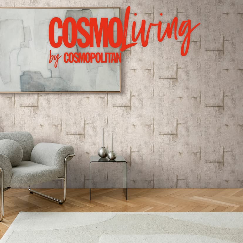COSMOPOLITAN Papel pintado no tejido aspecto hormigón gris - papel pintado vintage industrial loft urbano