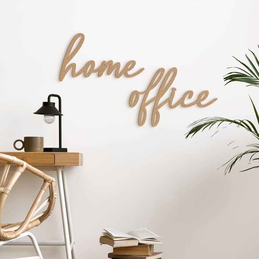 3D lettering Home Office - MDF nature