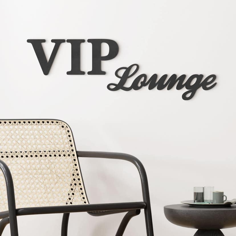 letras decorativas 3D Sala VIP - MDF