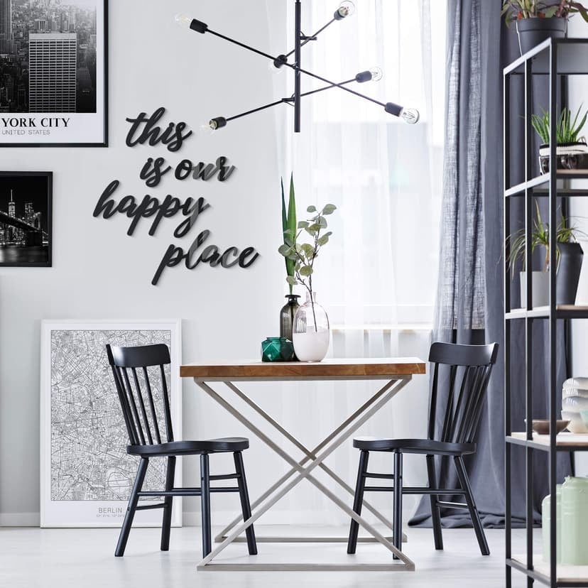 Letras acrílicas This is our happy place
