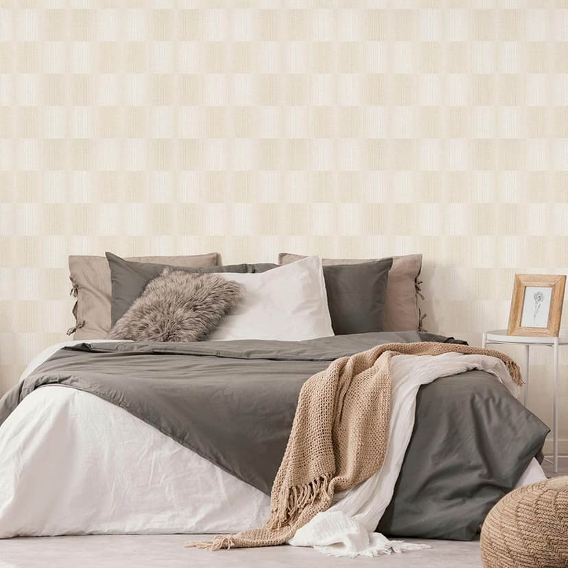 Papel pintado no tejido Erismann Code Nature crema
