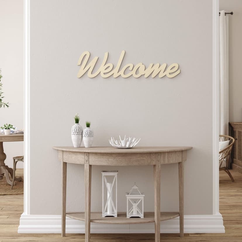 Letras de madera Bienvenida