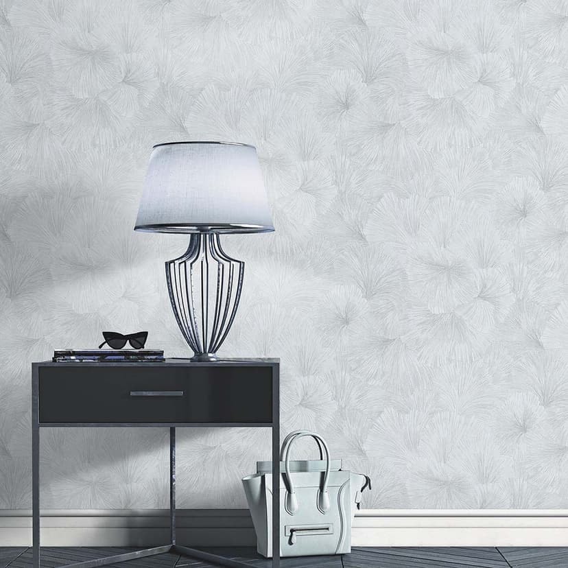 Papel pintado Hoja, papel pintado con motivo Fashion for Walls 4 de Guido Maria Kretschmer plata