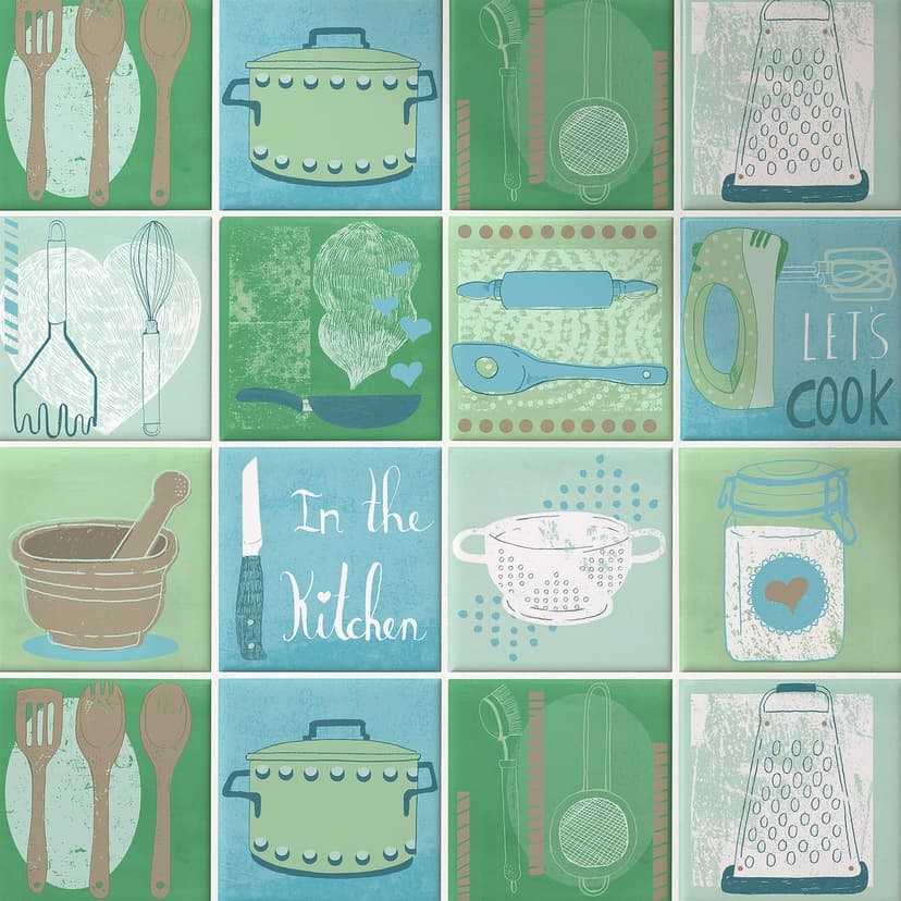 Azulejos Adhesivos Loske - En la Cocina - set de 12