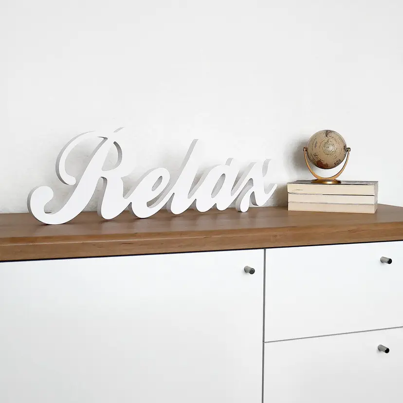Letras decorativas 3D Relax