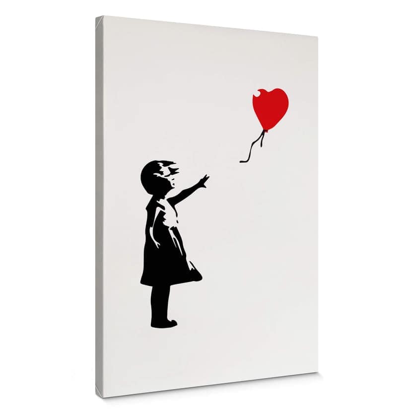Lienzo Banksy - La chica del globo rojo