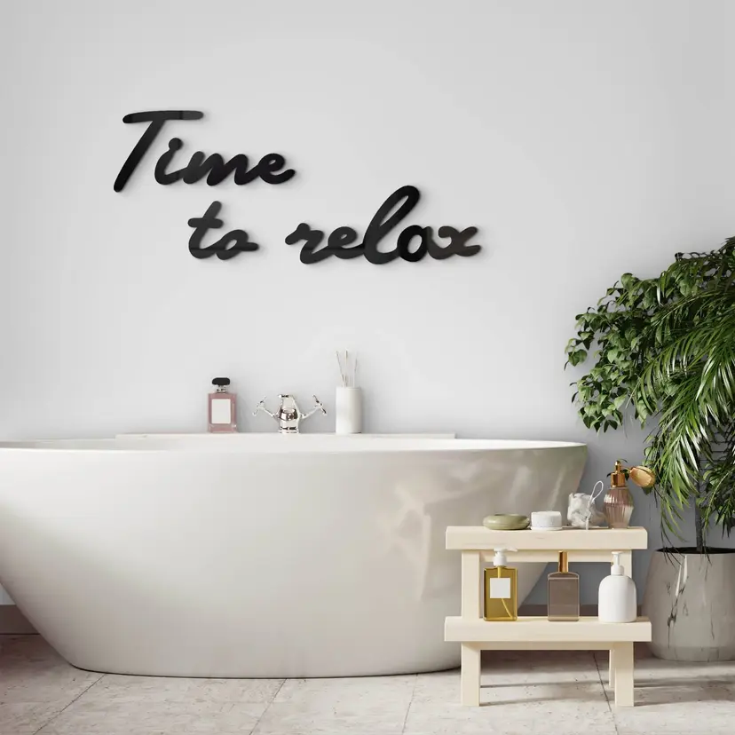 Decoración acrílica Tiempo para relajarse