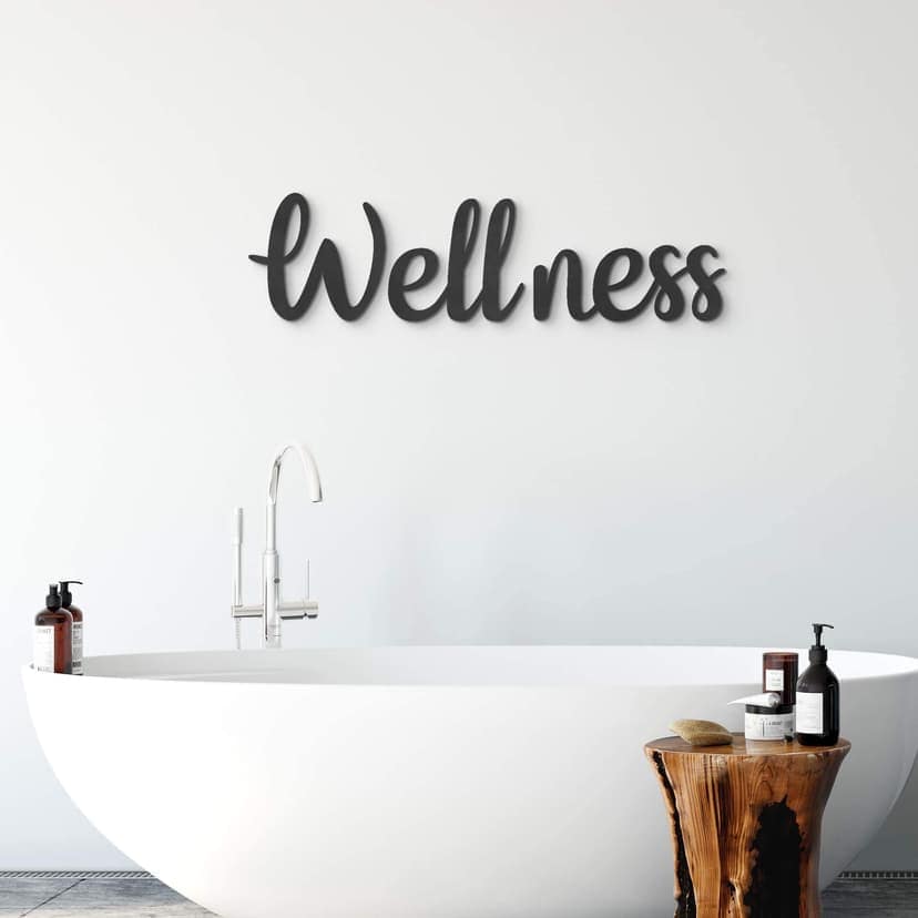 letras 3D Wellness (3 partes) - Letras MDF