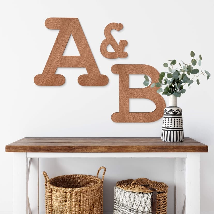 Letras de madera caoba - Fuente Courier