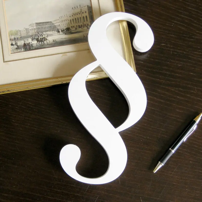 Letras decorativas 3D Párrafo