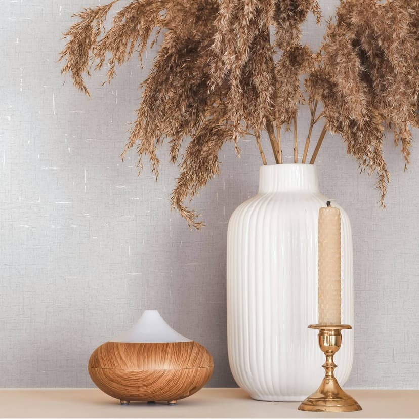 Papel pintado no tejido de textura lisa blanca ligeramente brillante