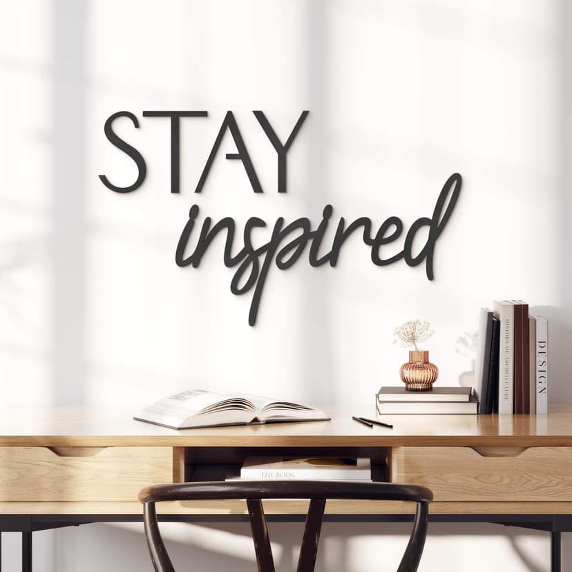 Decoración MDF Letras 3D STAY inspired