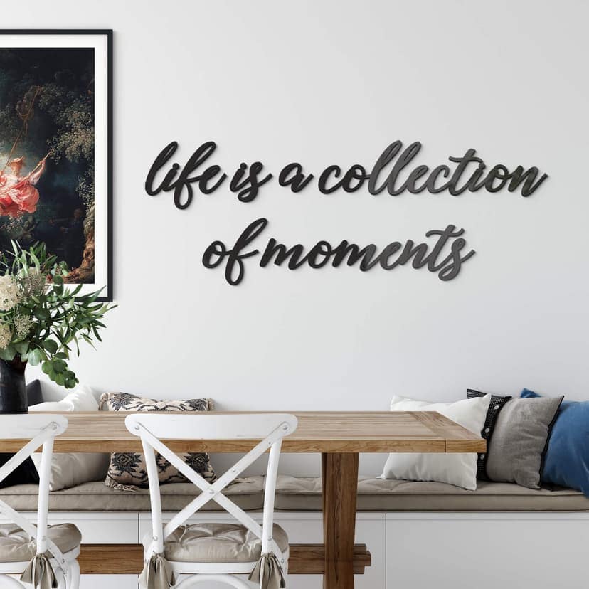 Letras acrílicas la vida es una colección de momentos