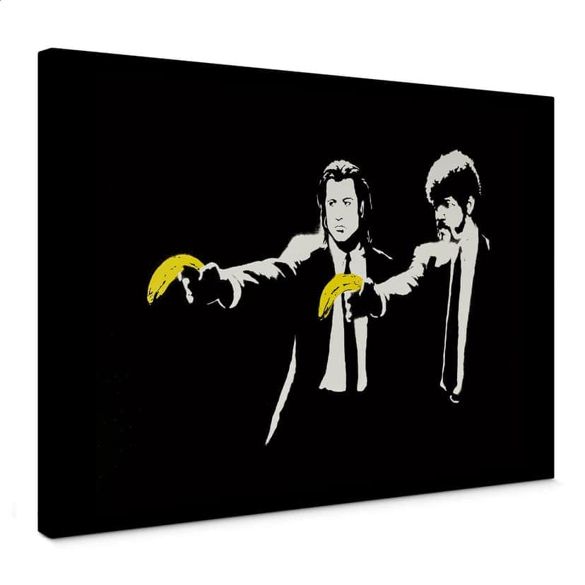 Lienzo Banksy - Pulp Fiction