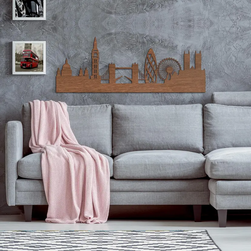 Chapa de caoba Wood Art - Skyline London