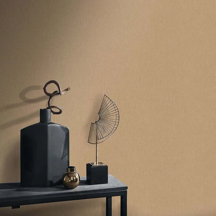 Papel pintado unitario con purpurina, papel pintado no tejido Fashion for Walls 4 de Guido Maria Kretschmer oro