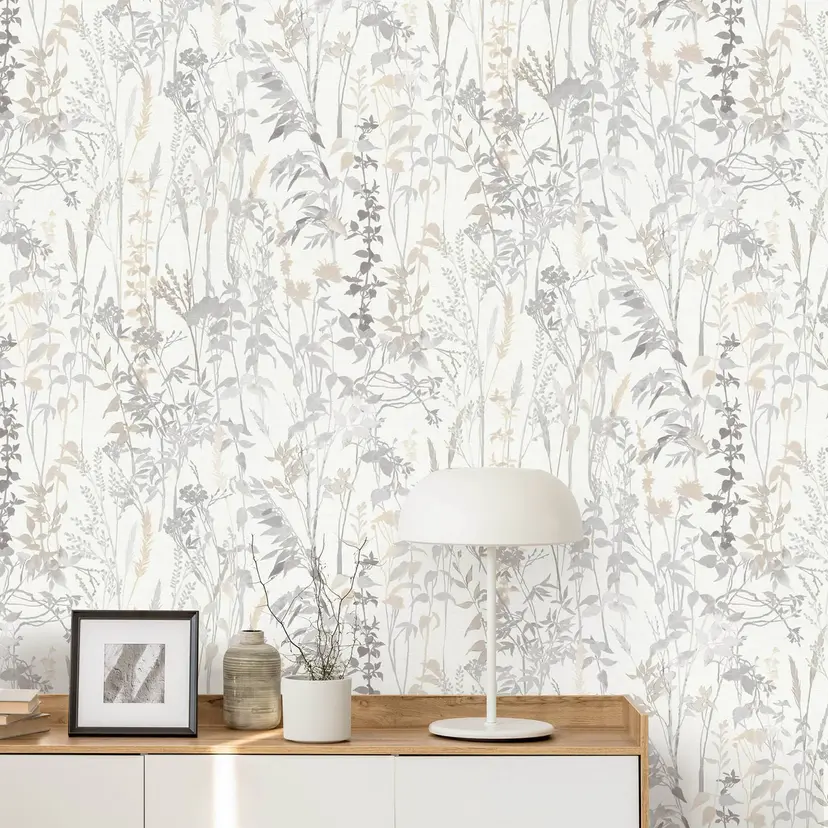 Papel pintado no tejido Erismann Casual Chic crema