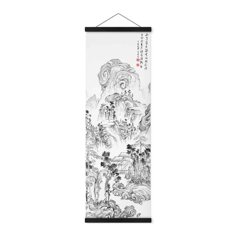 Póster de tela Tenju - Paisaje japonés - Panorama