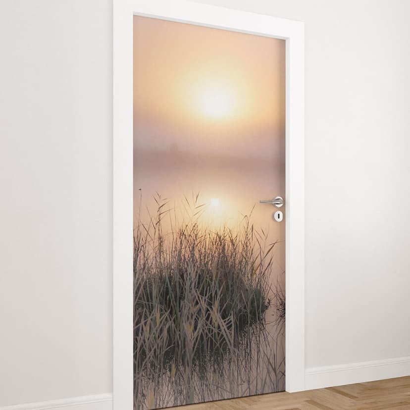 Lámina para puerta Misty autumn day - Eisenmann - Decoración autoadhesiva para puertas