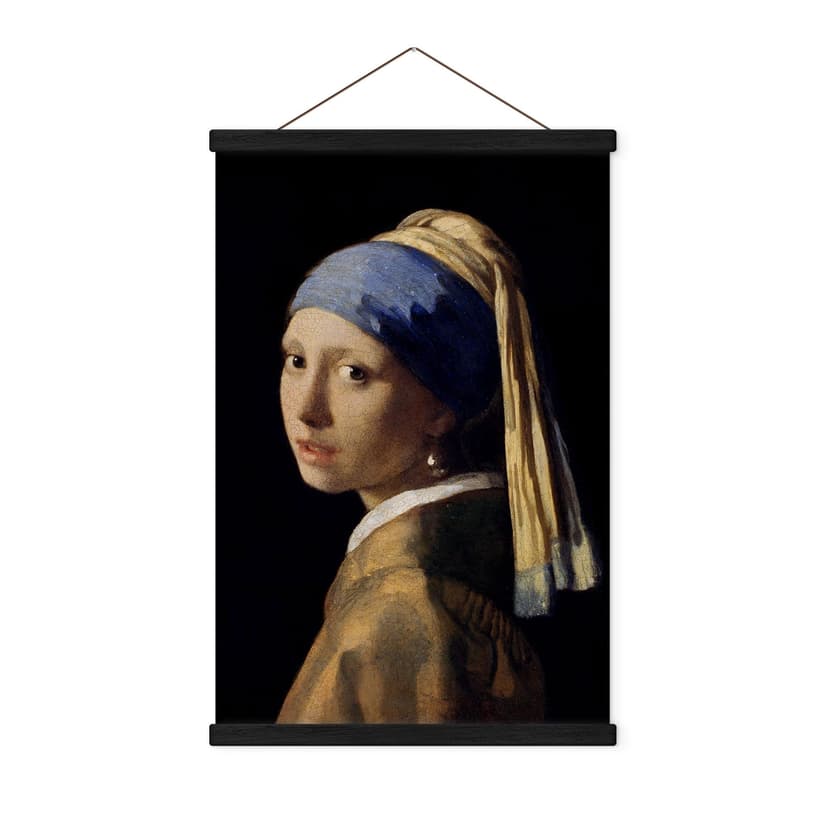 Póster de tela Vermeer - La joven de la perla