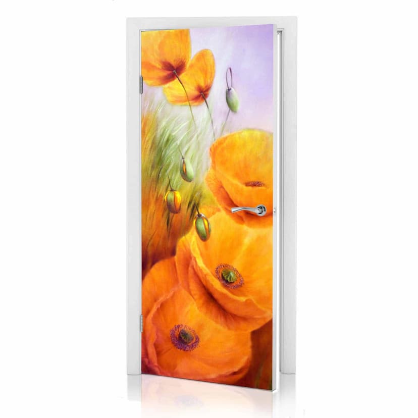 Diseño de puerta Schmucker - Amapolas en el campo