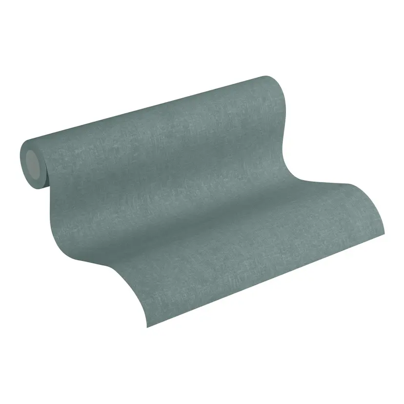 Papel pintado tejido-no tejido Livingwalls New Walls Cosy & Relax papel pintado verde liso