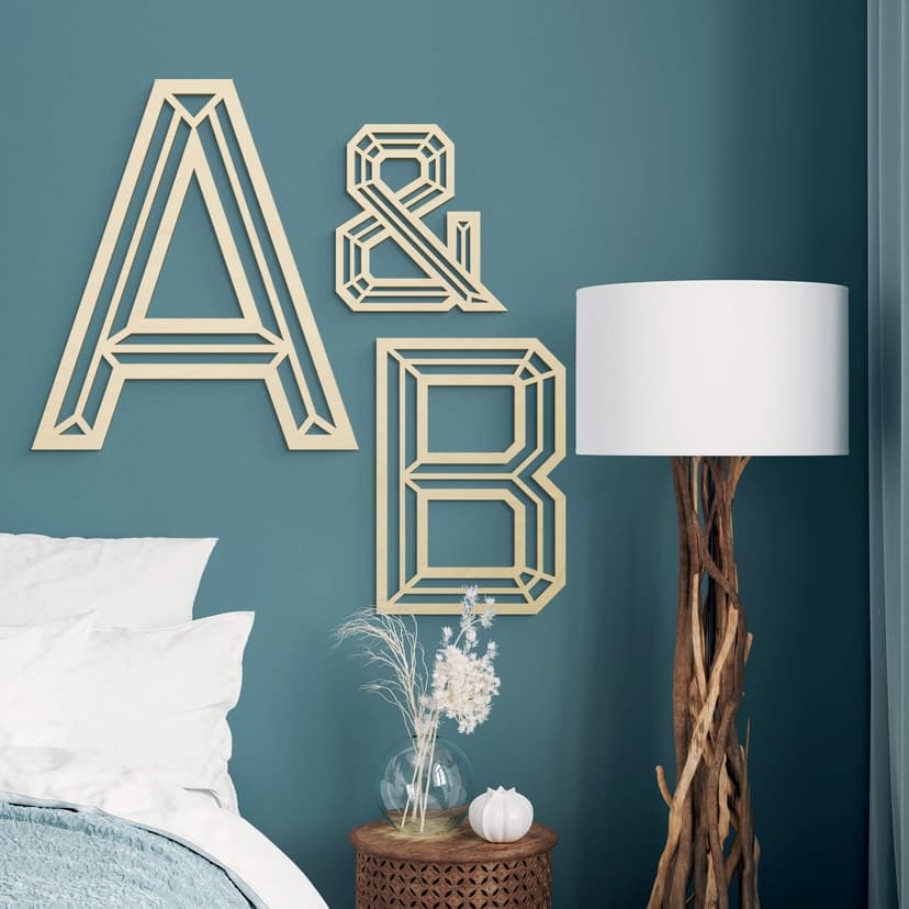 Letras de madera de álamo - Origami