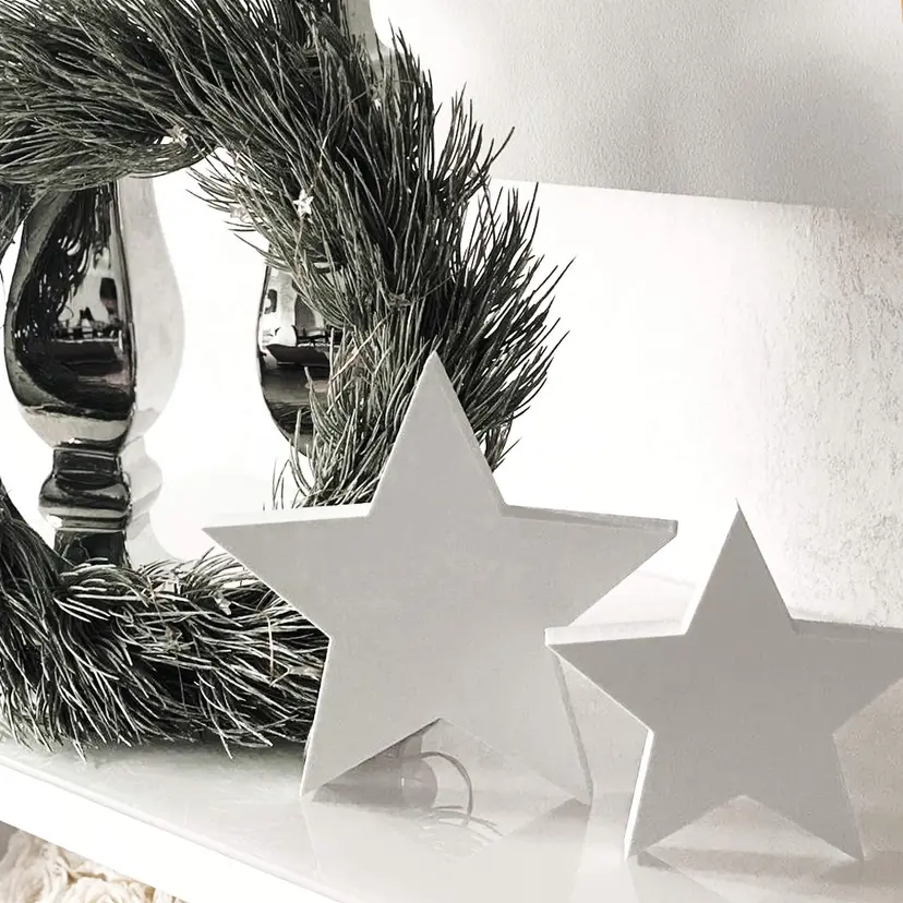 Letras decorativas 3D estrella
