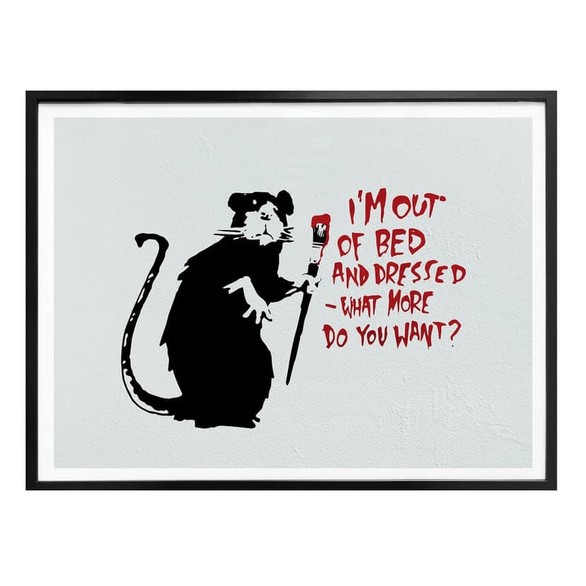 Póster Banksy - Fuera de la cama