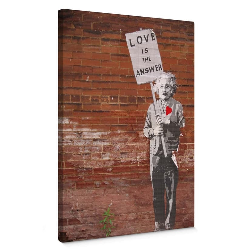 Lienzo Banksy - El amor es la respuesta