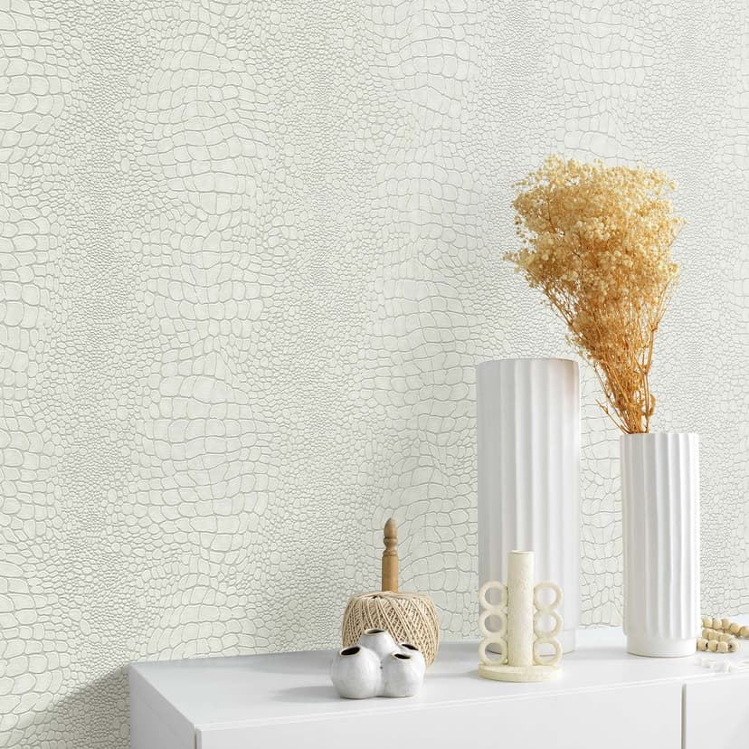 Papel pintado no tejido, papel pintado gráfico Cameo crema